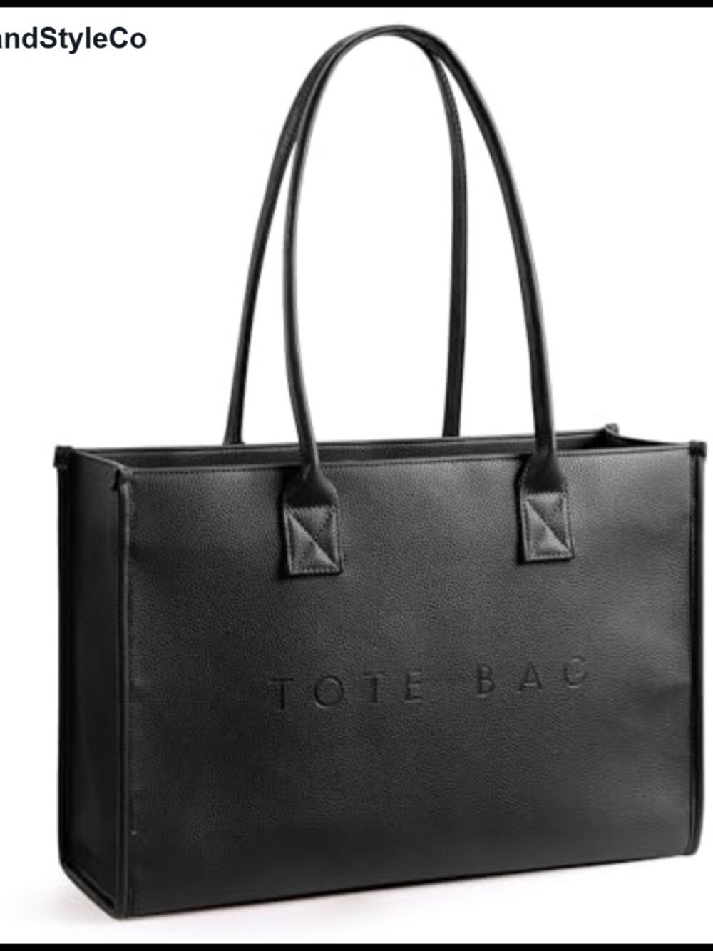 Oversize Pu Leather Tote Weekender